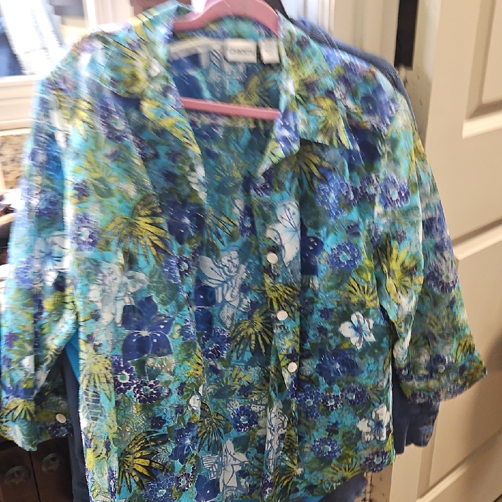 Chico's Vibrant Multicolor Blouse